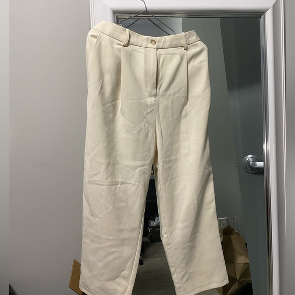 Topshop white straight pants - Picture 1 of 2